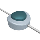 Interruptor de pé unipolar em linha Creative Switch azul suave