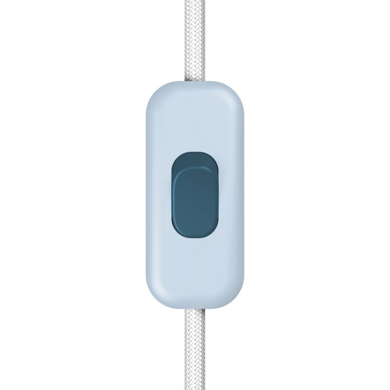 Interruptor unipolar em linha Creative Switch azul suave