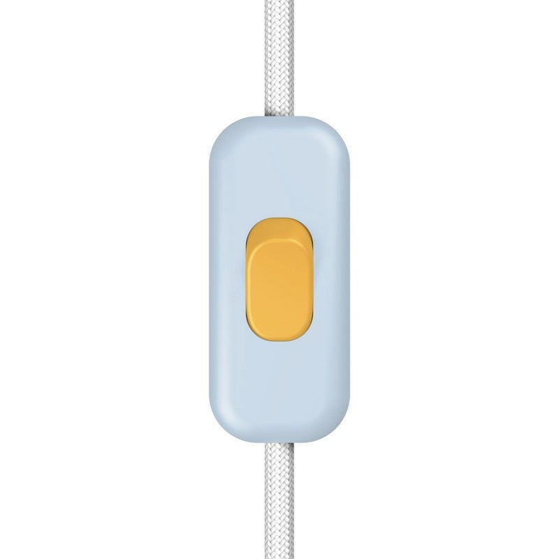 Interruptor unipolar em linha Creative Switch azul suave