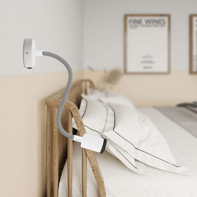 Lampada Fermaluce Flex 30 with mini rose with switch and mini spotlight GU1d0