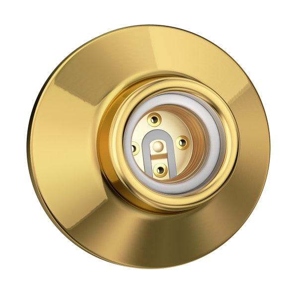 CASQUILHO CERÂMICO DE PAREDE OU TECTO Dourado