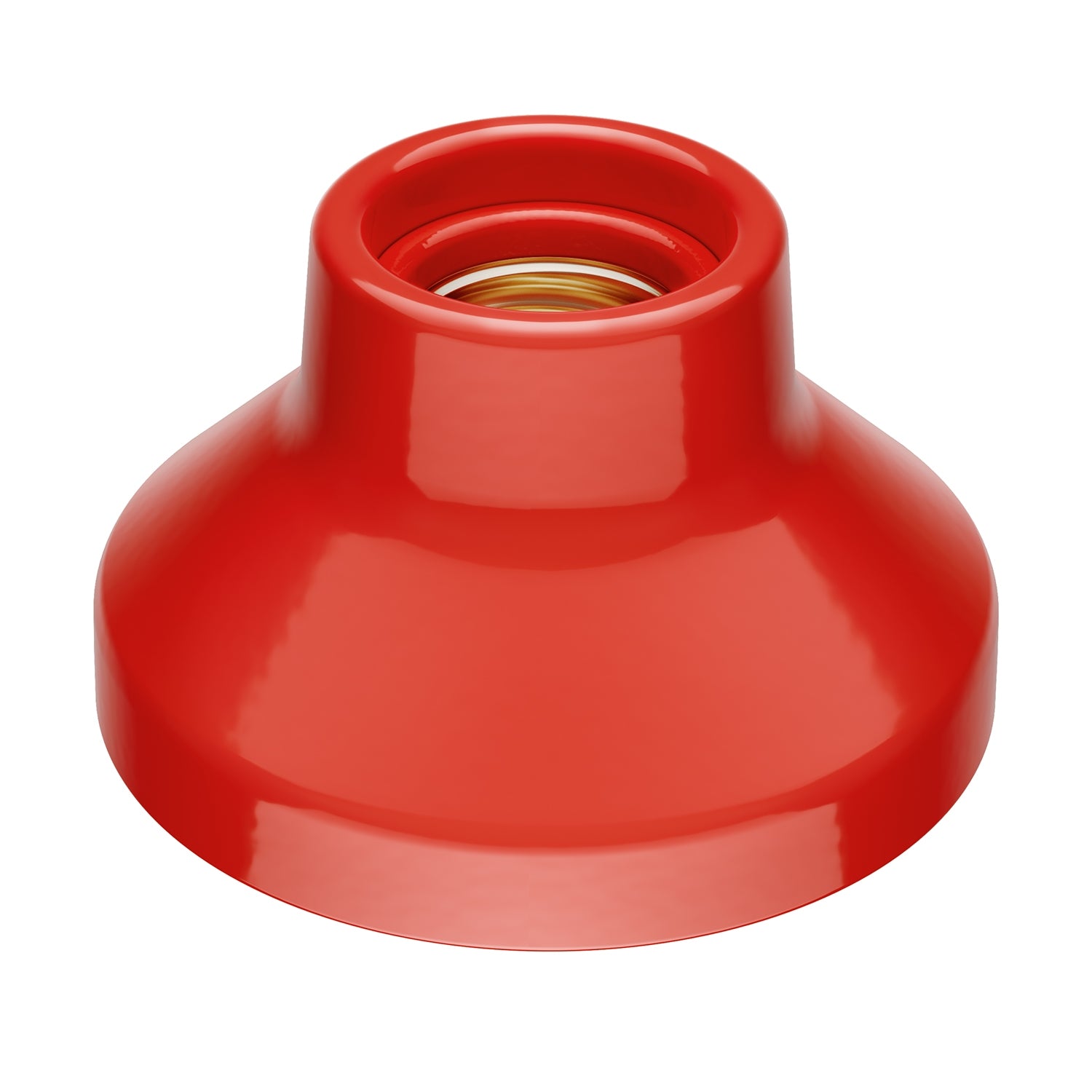 CASQUILHO CERÂMICO DE PAREDE OU TECTO Vermelho
