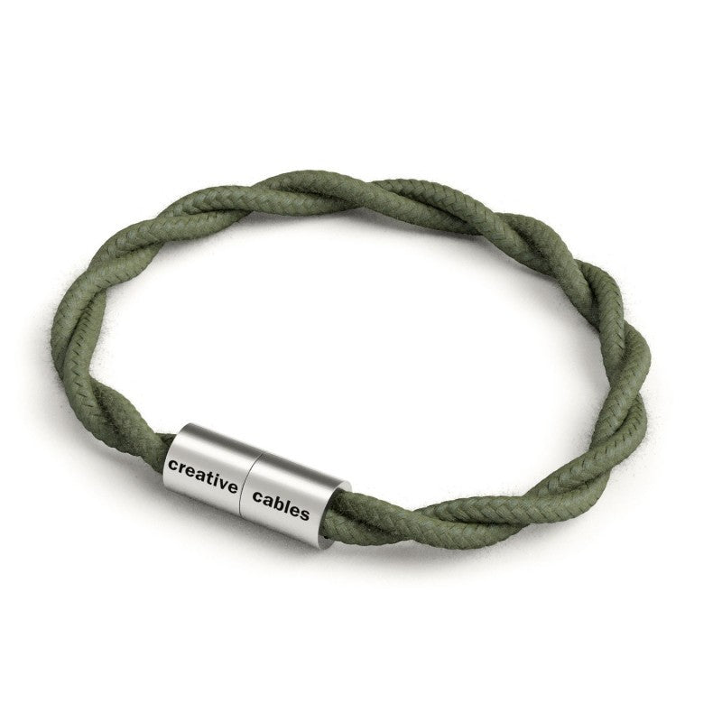 Pulseira com fecho magnético prata e cabo TC63
