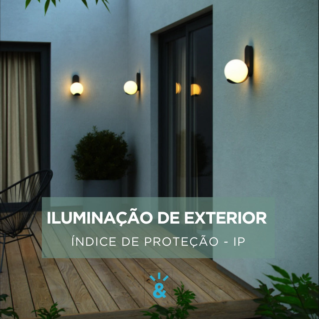 Como escolher o candeeiro certo com base no Índice de Proteção (IP)?