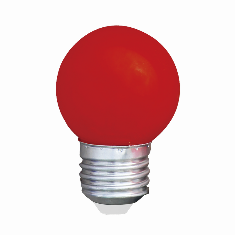 Lâmpada LED Decorativa G45 E27 Vermelho