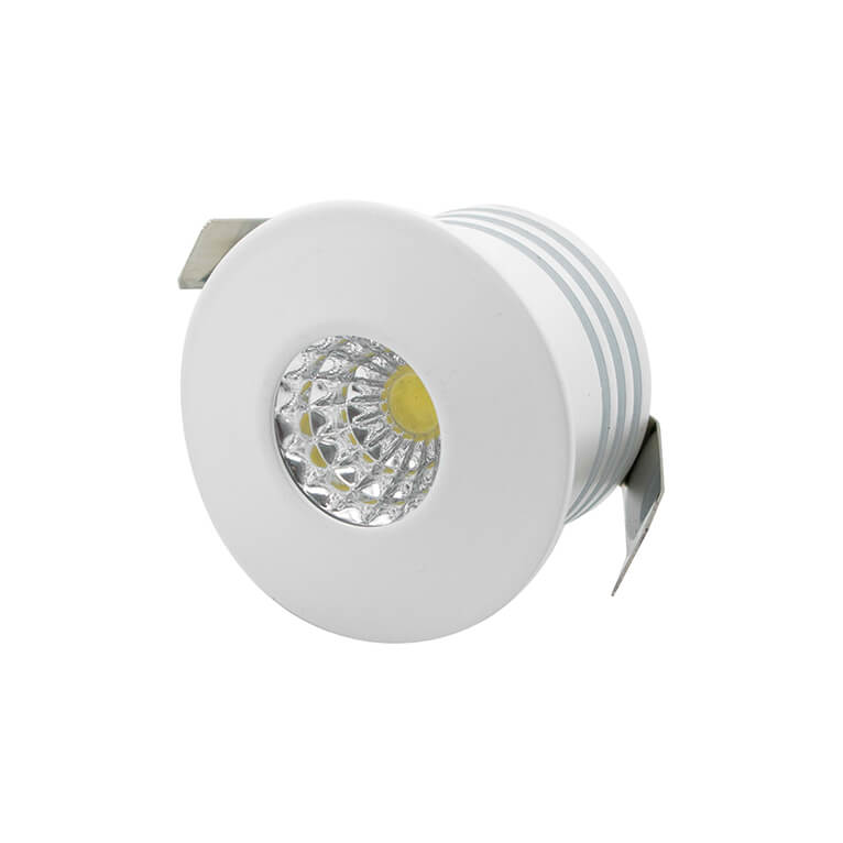 Mini Spot LED Fixo Redondo 3W IP20