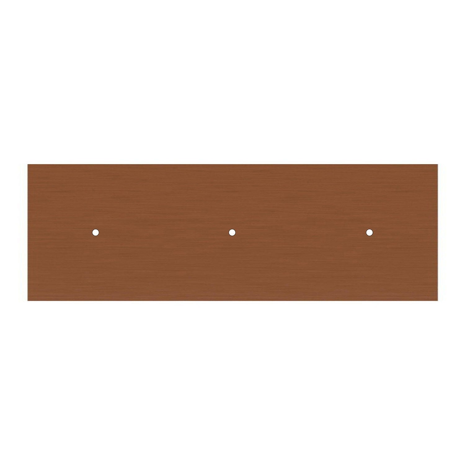 Kit de rosácea de teto retangular Rose-One XXL em linha de 3 furos, 675 x 225 mm