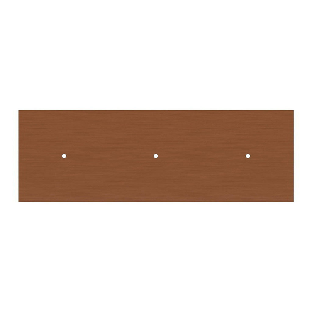 Kit de rosácea de teto retangular Rose-One XXL em linha de 3 furos, 675 x 225 mm