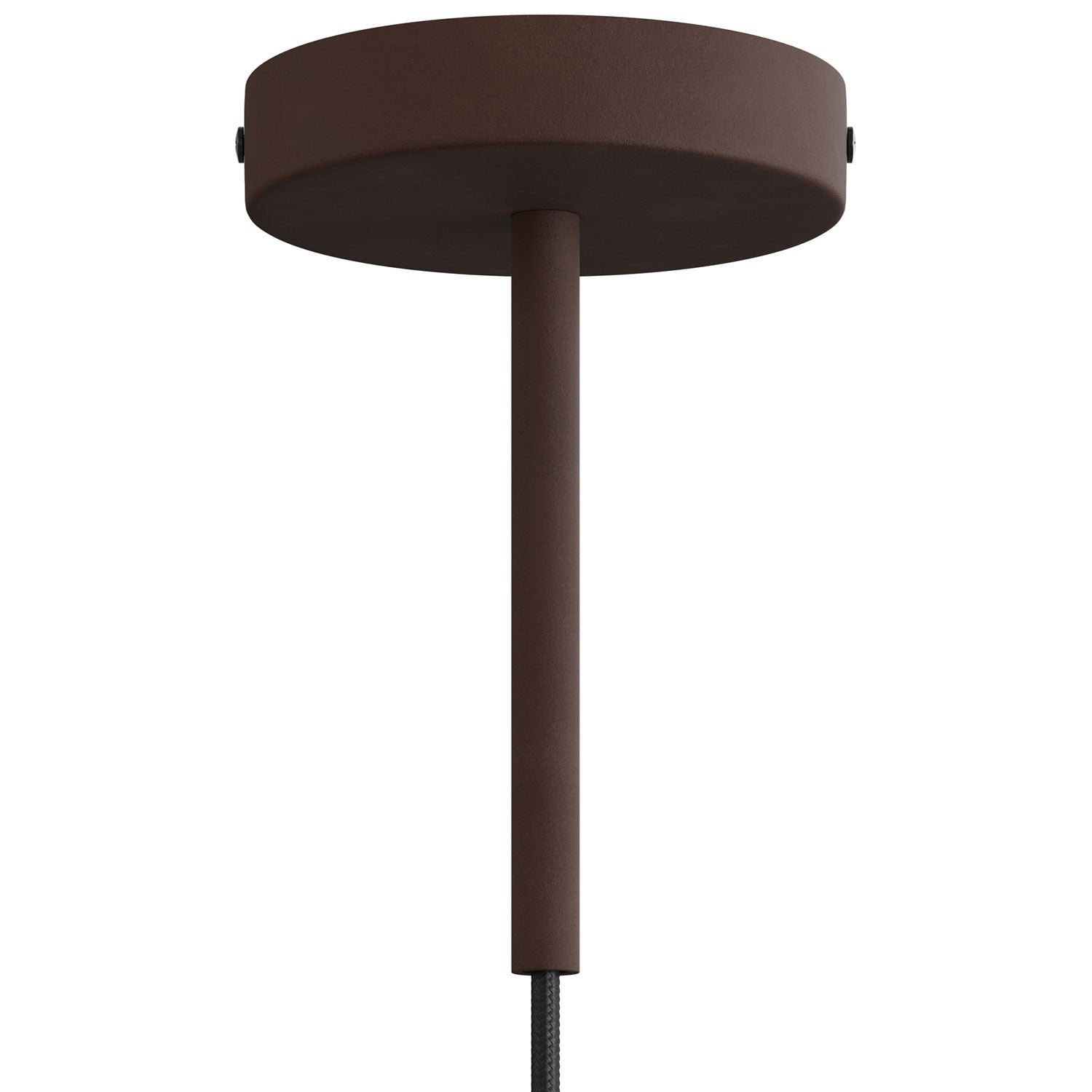 Kit de rosácea de teto cilíndrica em metal com braçadeira de cabo de 15 cm