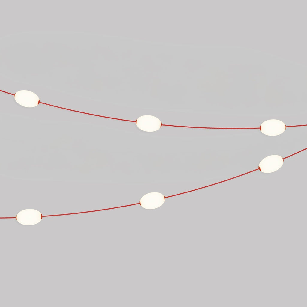 Cordão de luz para área externa com 6 luzes IP67 - Marina6
