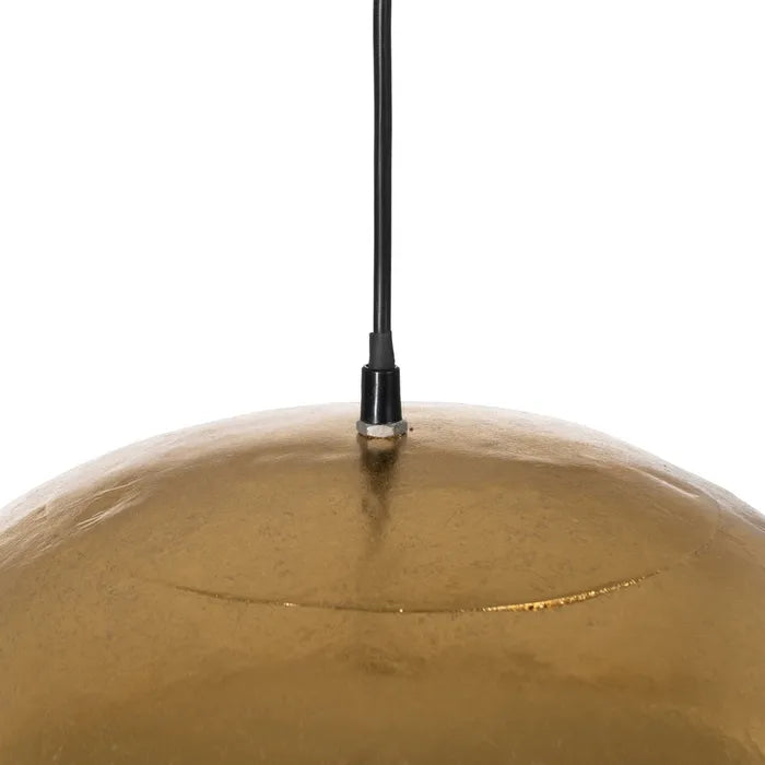 Candeeiro Cúpula Metal Ouro
