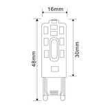 Lâmpada G9 LED 3W 2800K 300lm 360°