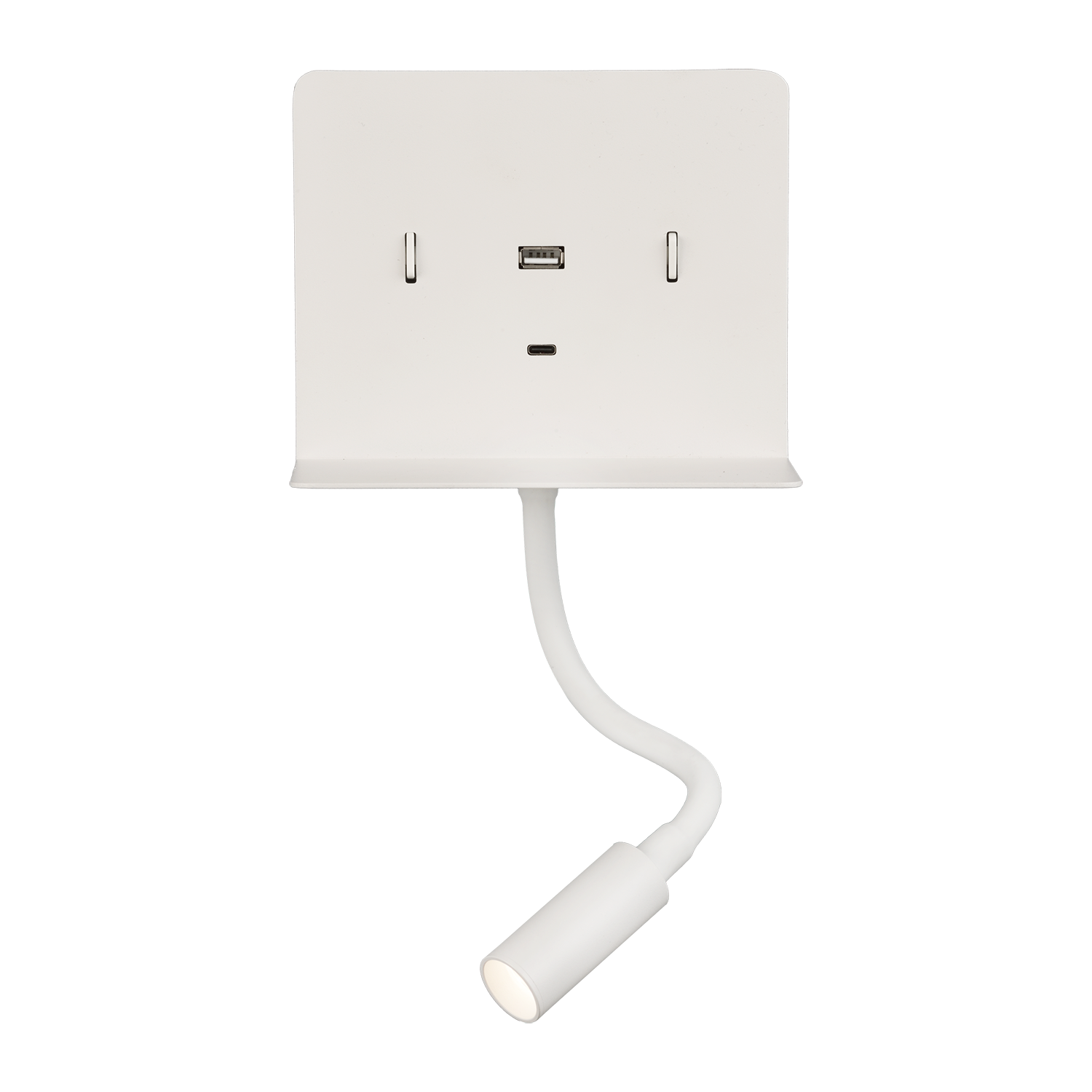 Calma Aplique de Parede Luz de Leitura Direcionável, com Porta USB