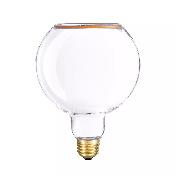 Lâmpada LED Transparente Ghost Line G125 CRI 90 4,5W 300Lm E27 2200K Regulável - G05