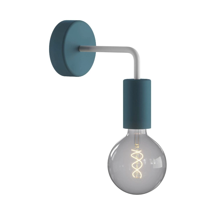 Fermaluce EIVA ELEGANT com extensão em L, roseta de teto e porta-lâmpada IP65 à prova d'água