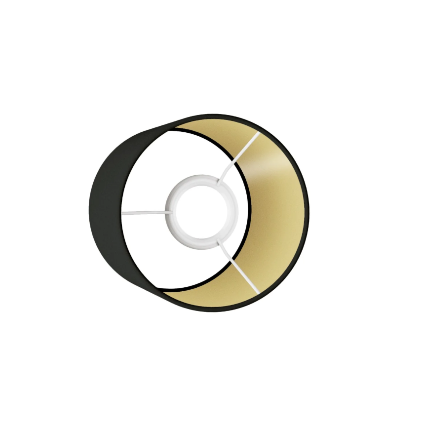 Abajur Cilindro S em tecido com encaixe E27 - Fabricado em Itália