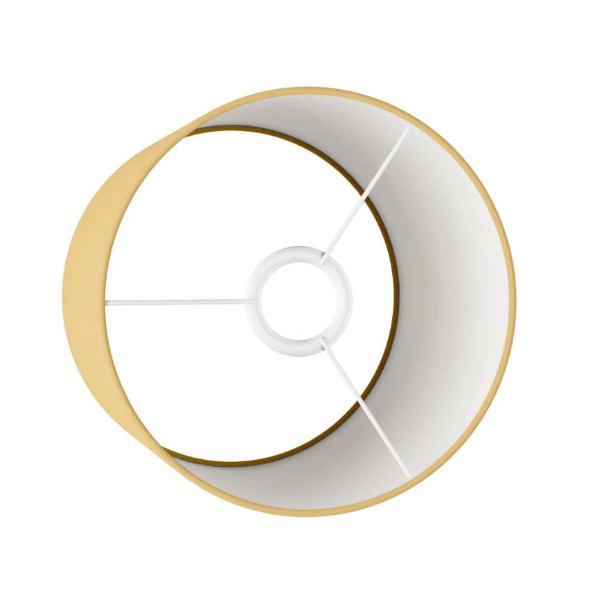 Abajur Cilindro M em tecido com encaixe E27 - Fabricado em Itália