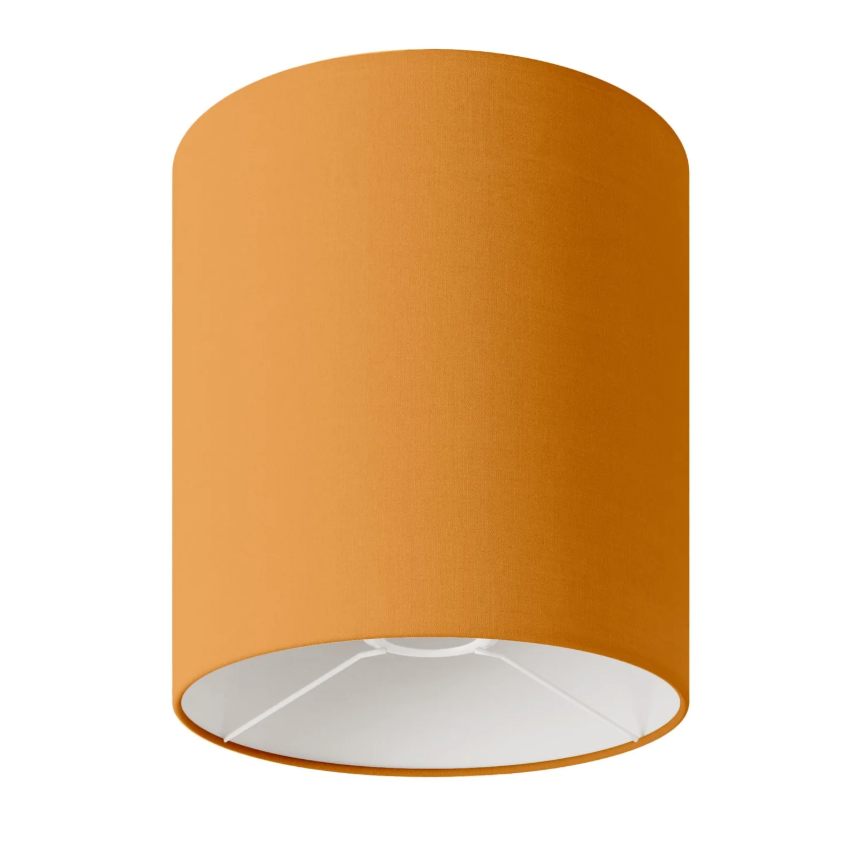 Abajur Cilindro M em tecido com encaixe E27 - Fabricado em Itália