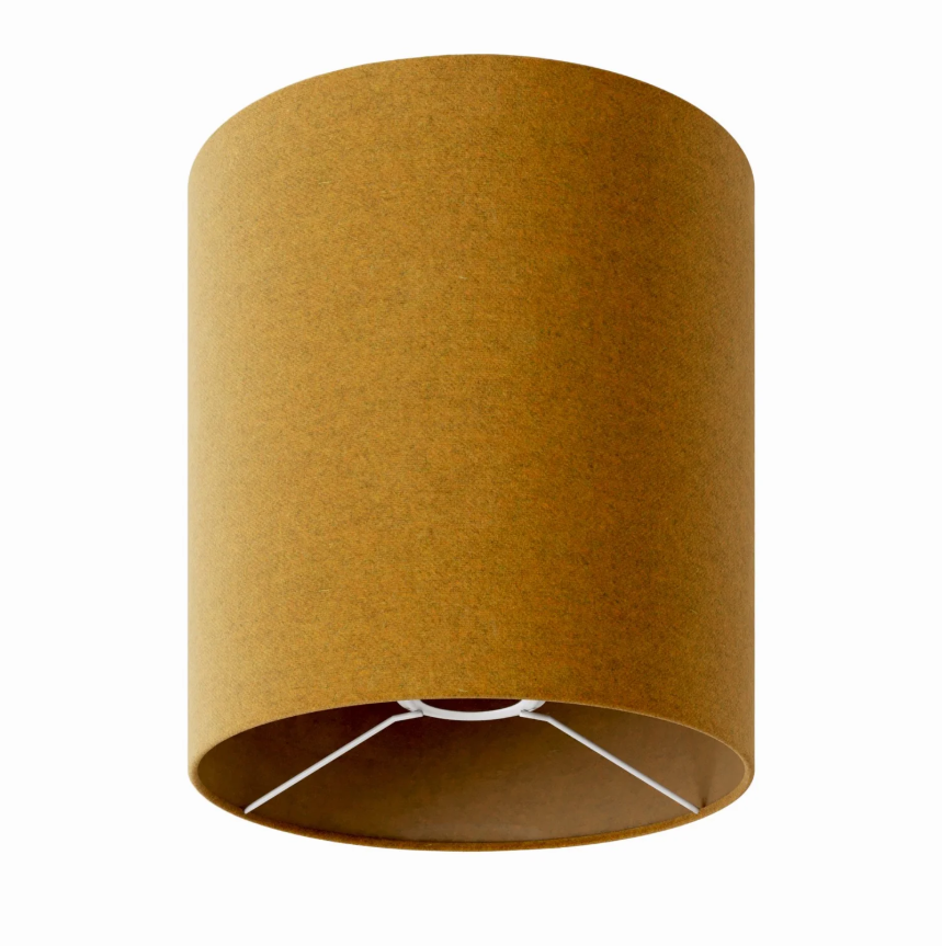 Abajur Cilindro M em tecido com encaixe E27 - Fabricado em Itália