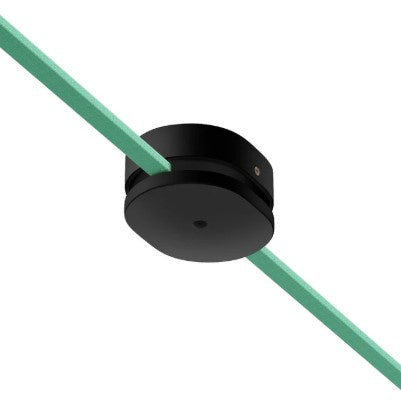 Oval wooden canopy with1 central hole and 2 side holes for string light cable and Filé system. Made in Italy