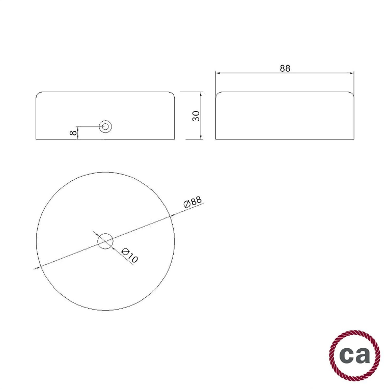 Mini Florão em Madeira