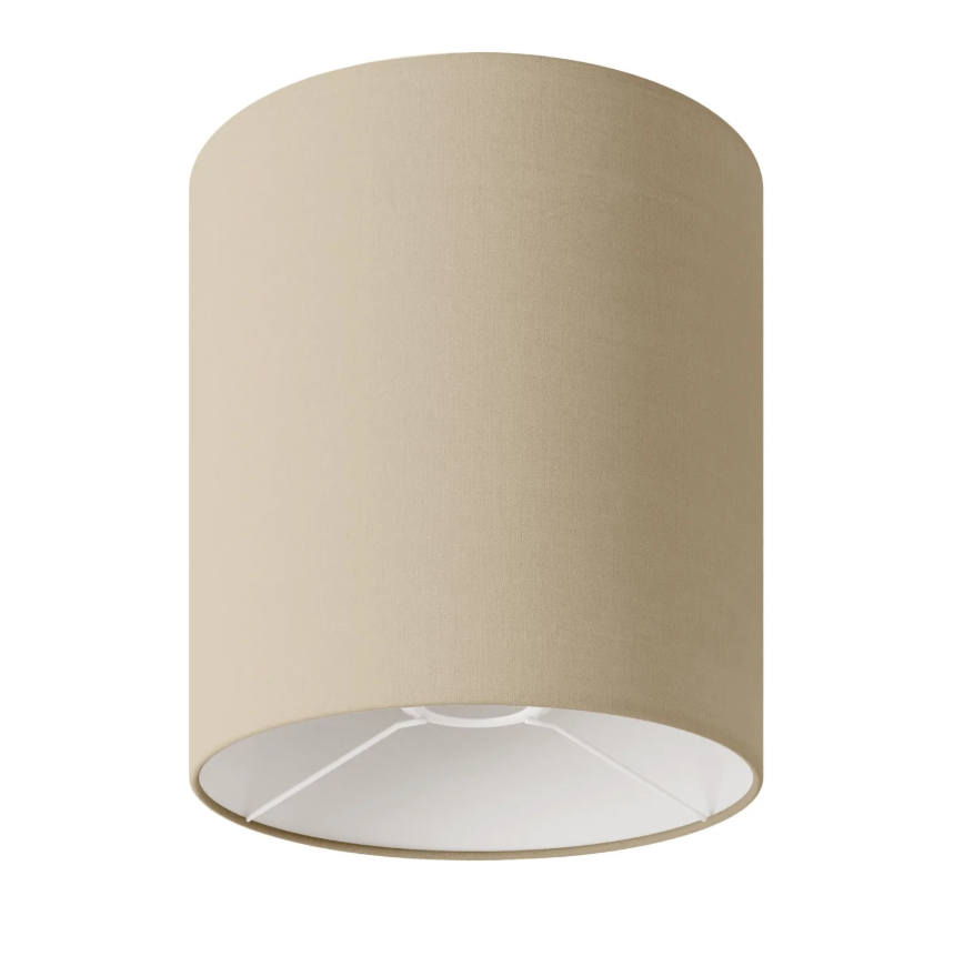 Abajur Cilindro M em tecido com encaixe E27 - Fabricado em Itália