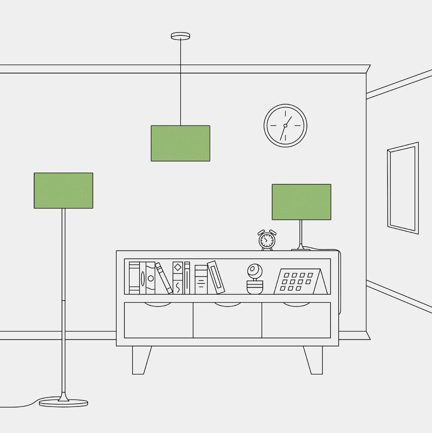 Abajur Cilindro L em tecido com encaixe E27 - Fabricado em Itália