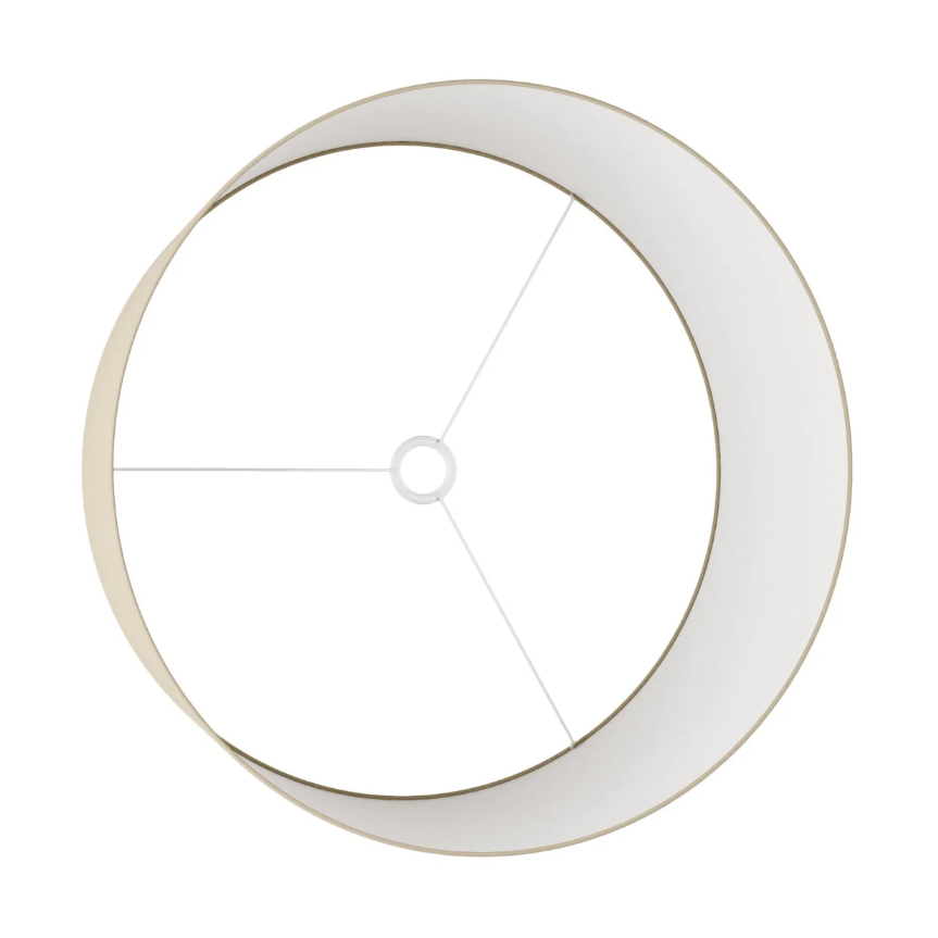 Abajur Cilindro XXL em tecido com encaixe E27 - Fabricado em Itália