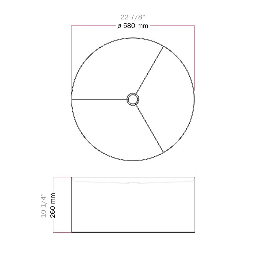 Abajur Cilindro XXL em tecido com encaixe E27 - Fabricado em Itália