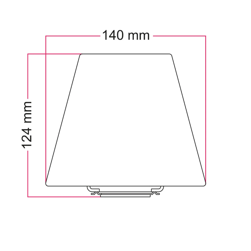 Mini abajur Impero com casquilho E27 para lâmpada de mesa ou aplique - Fabricado na Itália