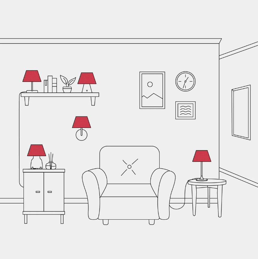 Abajur Impero S com casquilho E27 para candeeiro de mesa ou aplique - Fabricado em Itália