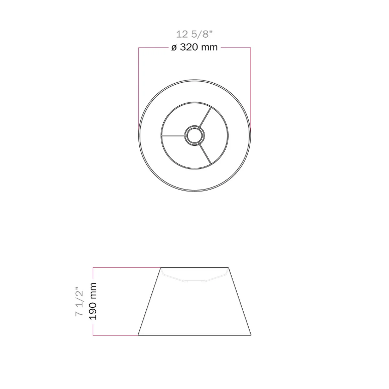 Abajur Impero M com casquilho E27 para suspensão - Fabricado em Itália