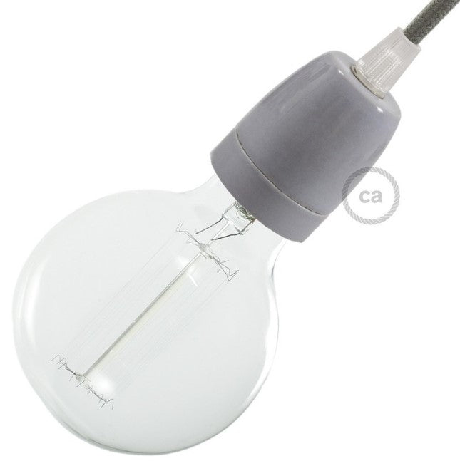 Kit de casquilho E27 em porcelana