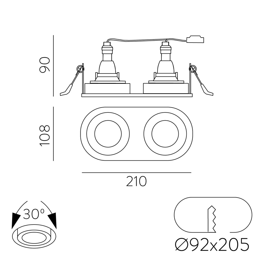 Musca 2L GU10 (CORES)