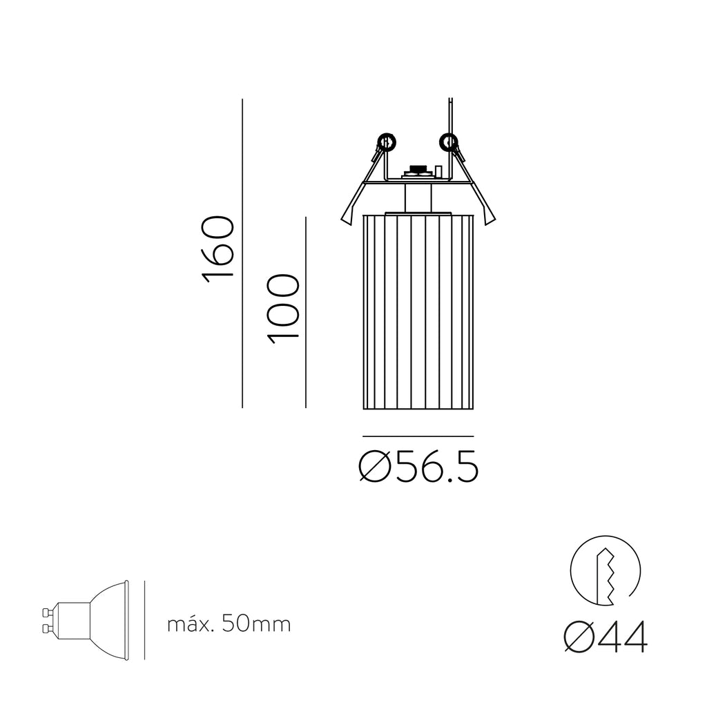 Modrian Spot Recessed 1L