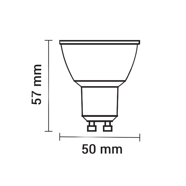 LED Spot GU10 38° 2700K 560lm 7W