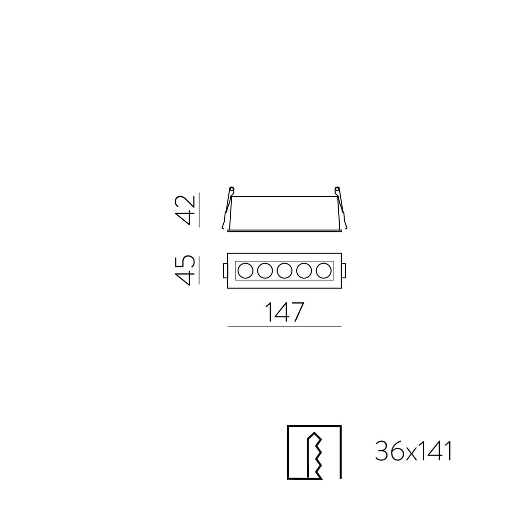 Invisible Recessed 147