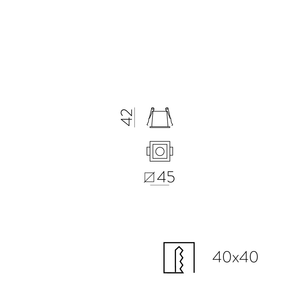 Invisible Recessed 45