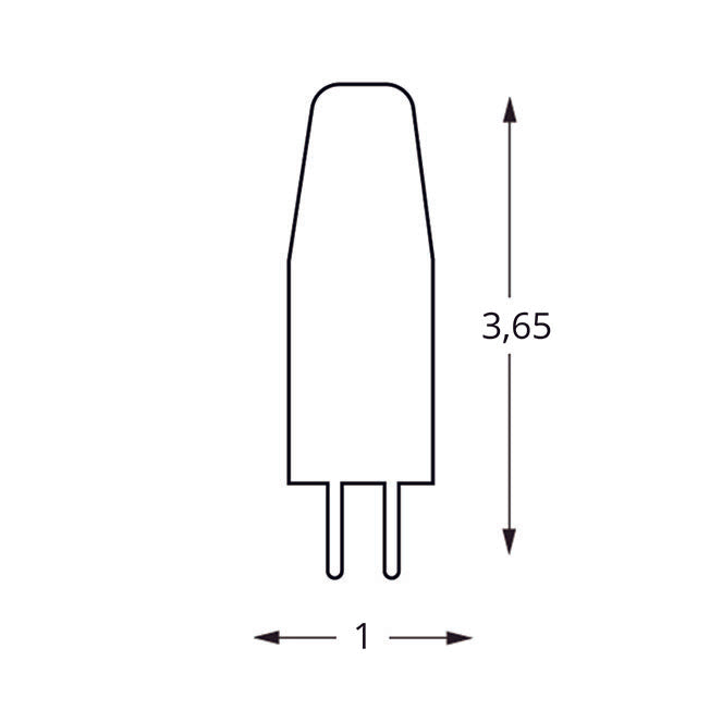 Lâmpada G4 Bi-Pin NL LED 12V 2W 210lm 360°-A+
