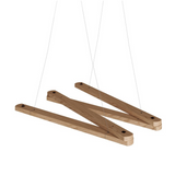 Zigh-Zagh suporte de teto de madeira ajustável para lâmpadas pendentes