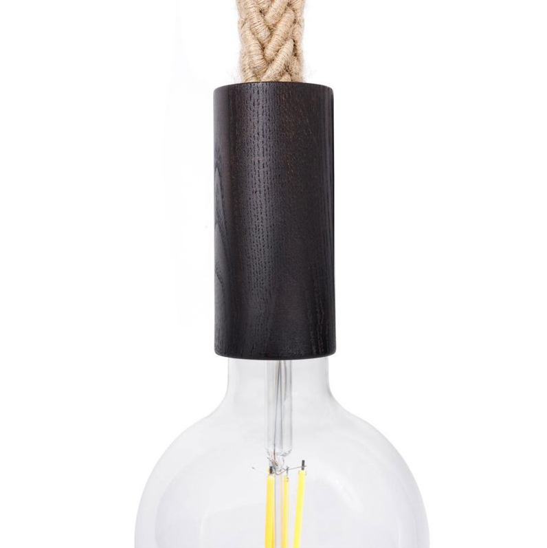 Kit de casquilho E27 em madeira para cordão 2XL