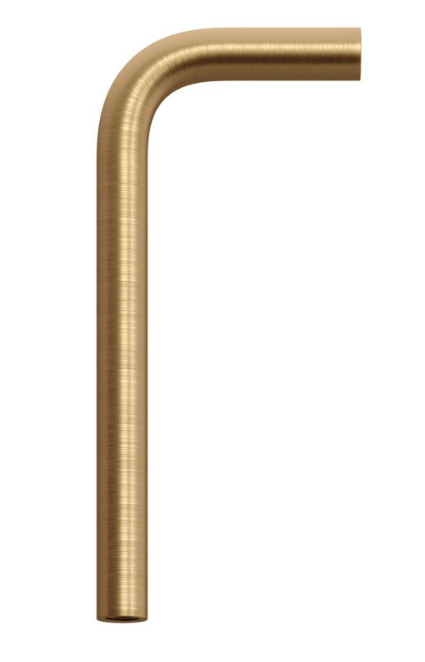 Metal bent 14 cm extension pipe