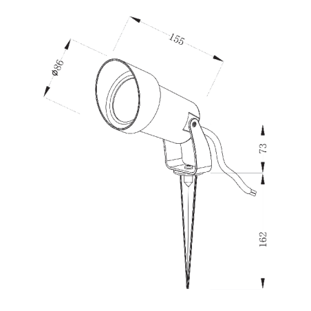 Projetor de Jardim Hazel Spike