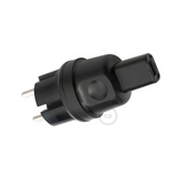 Ficha Schuko Preto para cordão de luzes Lumet