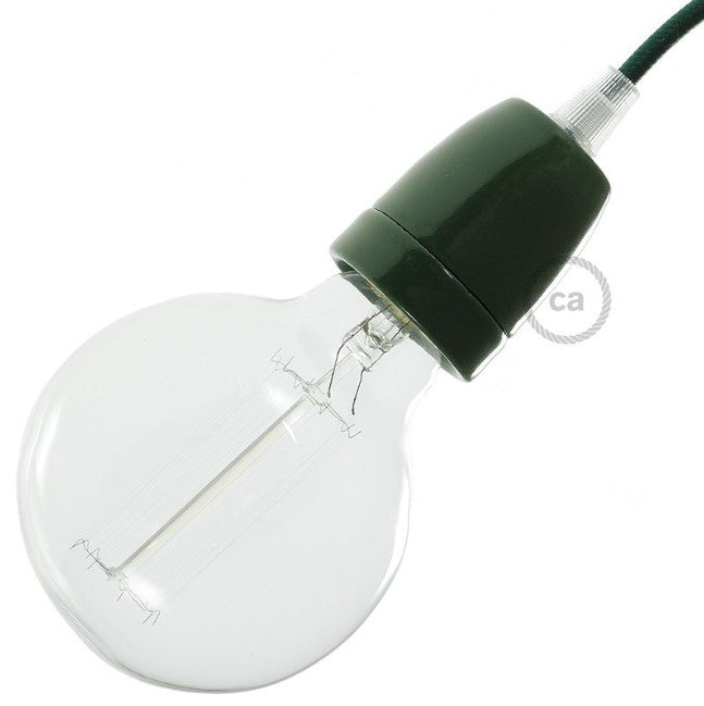 Kit de casquilho E27 em porcelana