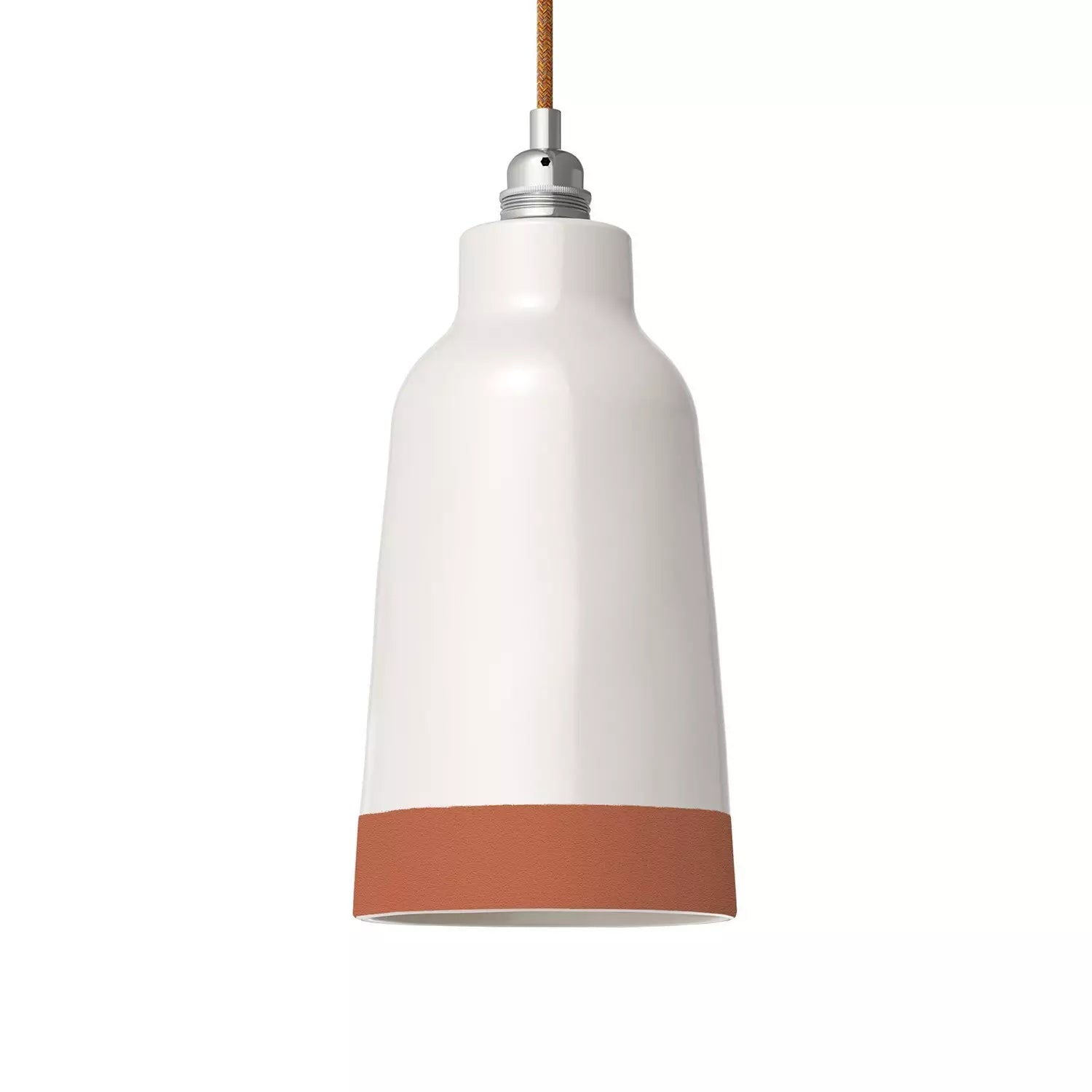 Abajur Bottiglia em cerâmica bicolor, coleção Materia