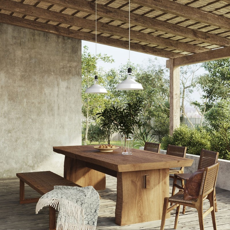 Abajur Harbor em metal polido com encaixe E27 38 cm de diâmetro