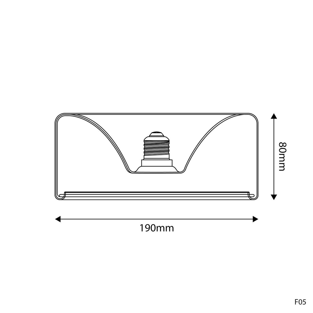 Lâmpada LED Transparente Linha Fantasma Donut Embutido 195x83 6W 500Lm E27 2200K Regulável - G02