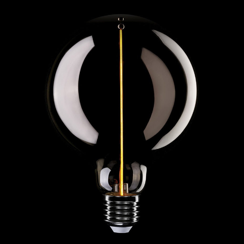 Lâmpada Magnética LED Smoky Linha Deco Globo G125 2,8W 90Lm E27 1800K - F05