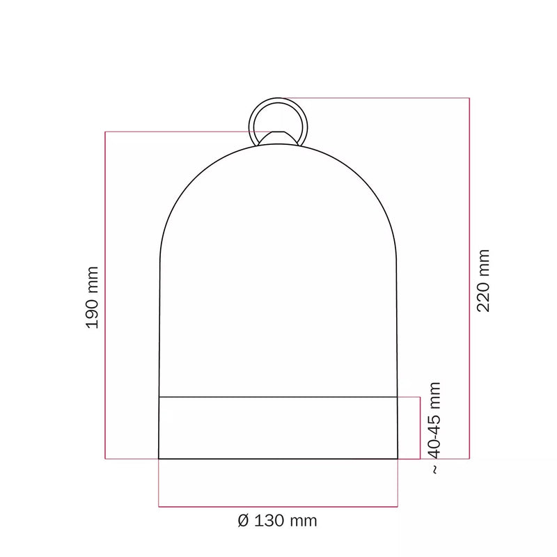 Campana Mini XS abajur em cerâmica bicolor, coleção Materia